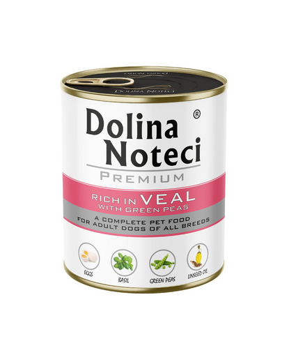 DOLINA NOTECI Premium Borjúhússal zöldborsóval 800 g