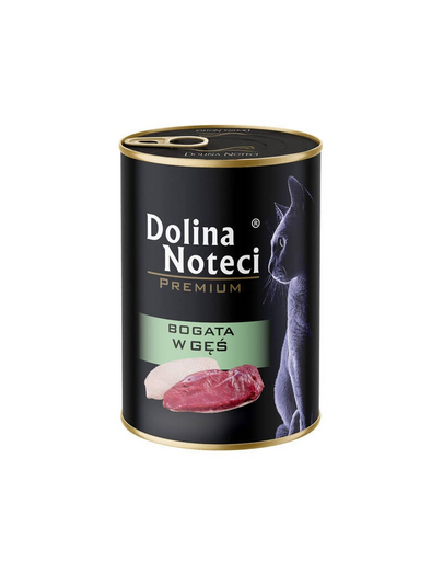 Premium Bogata w gęś dla kota 400 g