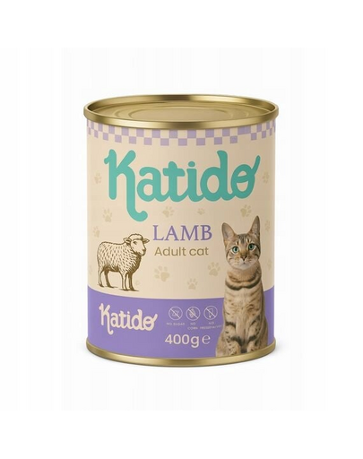 KATIDO Adult Cat Lamb 400 g bárányhús lazacolajjal macskáknak