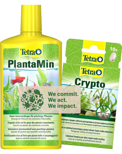 TETRA tápoldat akváriumi növények számára PlantaMin 500 ml + Crypto 10 db tápoldat növények és gyökerek számára INGYEN