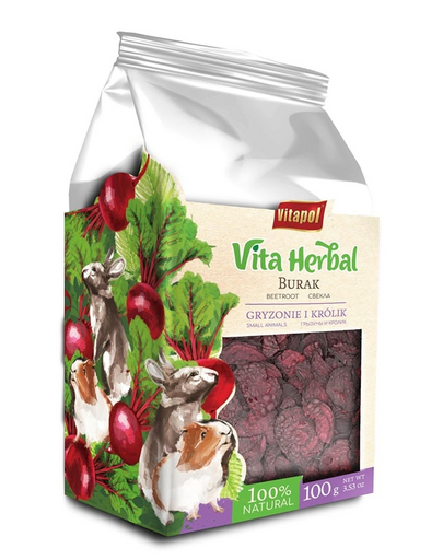 VITAPOL Vita Herbal Cékla szárított rágcsálók és nyulak számára 100 g