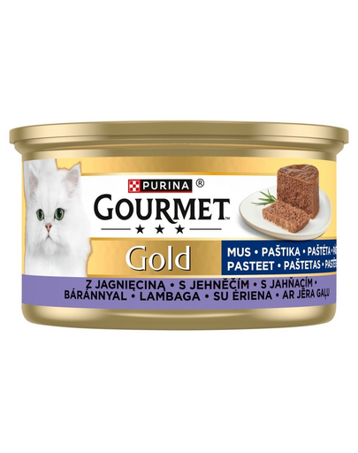 GOURMET Gold Mus bárányhússal 85g nedves macskaeledel