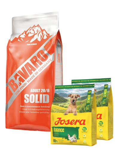 JOSERA Bavaro Solid Adult 20/8 18 kg + 2x900g INGYENES étel