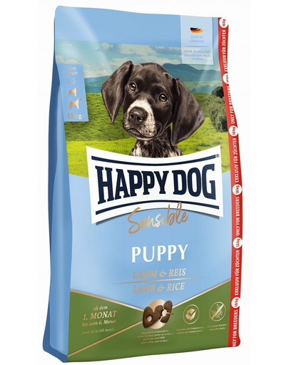 HAPPY DOG Profi Sensible Puppy 18 kg bárány és rizs, száraz táp kölyökkutyák számára
