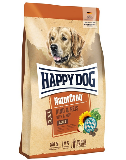 HAPPY DOG NaturCroq Rind & Reis 11 kg marha és rizs, száraz kutyatáp