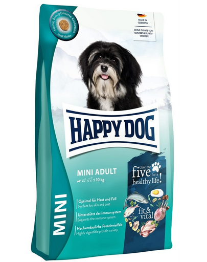 HAPPY DOG Fit & Vital Adult Mini 4 kg száraz kutyatáp kisméretű kutyáknak