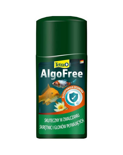 TETRA Pond AlgoFree 250 ml készítmény a vízparti tóhoz, amely eltávolítja a lebegő algákat