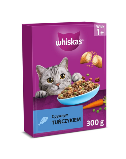 WHISKAS Felnőtteknek ízletes tonhallal 300 g száraz macskaeledel