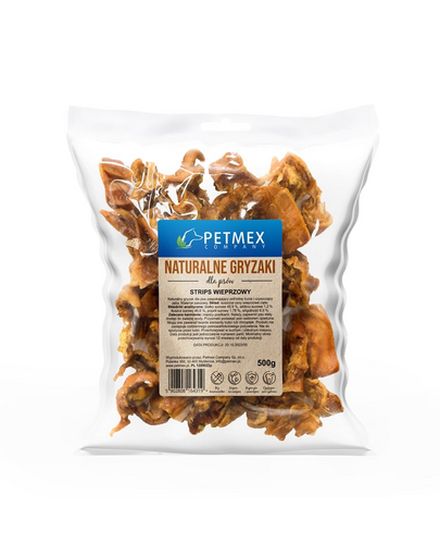PETMEX Strips sertés 500g természetes rágcsáló kutyáknak