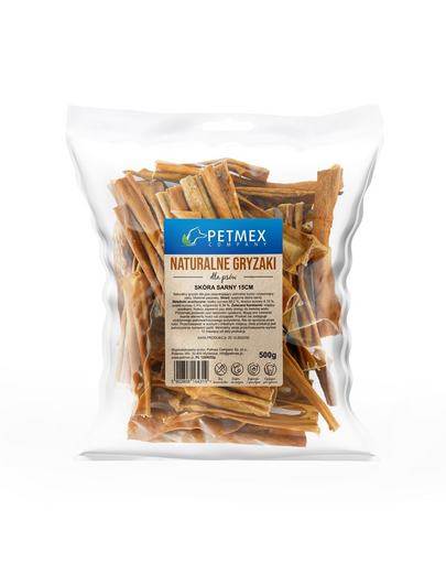 PETMEX Szarvasbőr 15cm 500g természetes rágcsáló kutyáknak