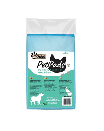 Podkłady higieniczne dla psa 60x60cm 40szt bardzo chłonne