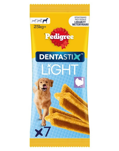 PEDIGREE Dentastix Light Dental Chews L 7 db. dentális jutalomfalatok nagytestű kutyák számára
