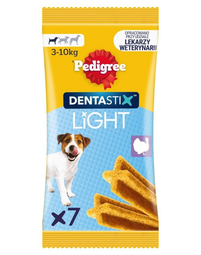 PEDIGREE Dentastix Light Dental Chews S 7 db. dentális jutalomfalatok kis testű kutyák számára
