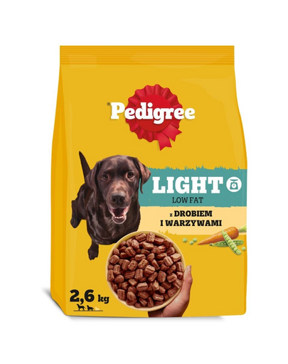 PEDIGREE Adult Light csirkével és zöldségekkel 2,6 kg alacsony kalóriatartalmú száraz kutyatáp