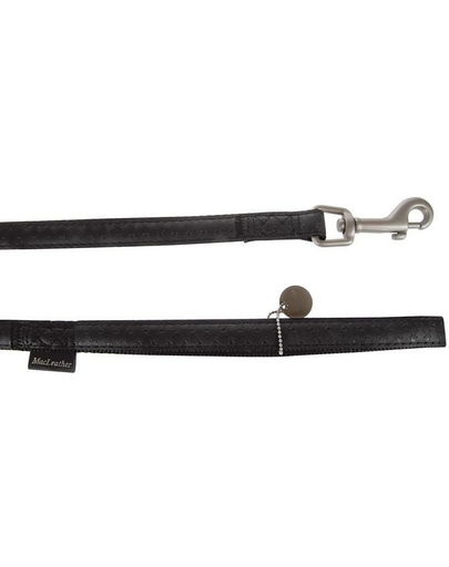 Smycz mac leather 20 mm / 1.2 m czarny