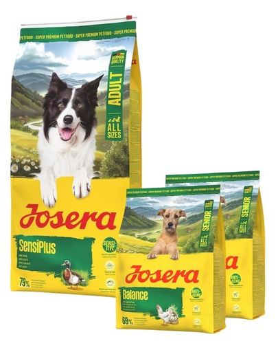 JOSERA SensiPlus 12,5kg érzékeny emésztésű kutyák számára + 2x900g táp ingyen