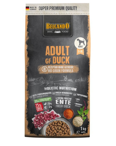 BELCANDO Adult Grain Free Duck 1 kg kacsahús, száraz kutyatáp