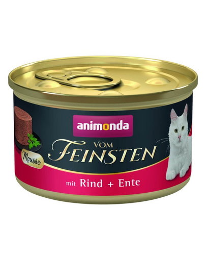 ANIMONDA Vom Feinsten Mousse marhahússal és kacsával 85g macskaeledel