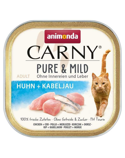 ANIMONDA Carny Pure & Mild Csirke és tőkehal 100g nedves macskaeledel