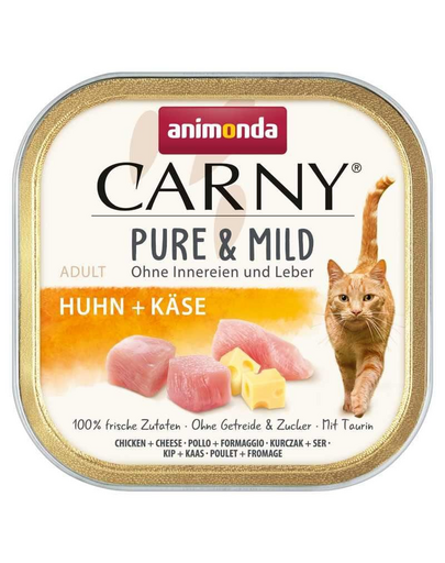 ANIMONDA Carny Pure & Mild Csirke és sajt 100g nedves macskaeledel