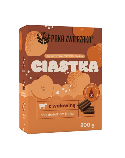 PAKA ZWIERZAKA Marhahús almával 200g jutalomfalatok kutyáknak