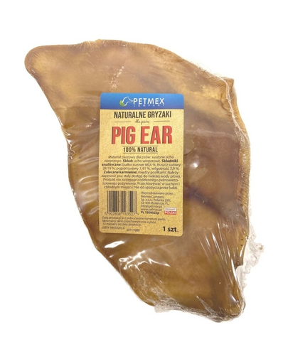 Ucho wieprzowe 1szt. naturalny gryzak dla psa