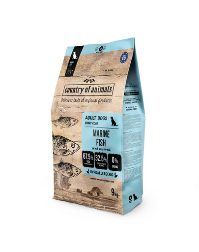 COUNTRY OF ANIMALS Dog Marine Fish M 9 kg tengeri hal, száraz kutyatáp