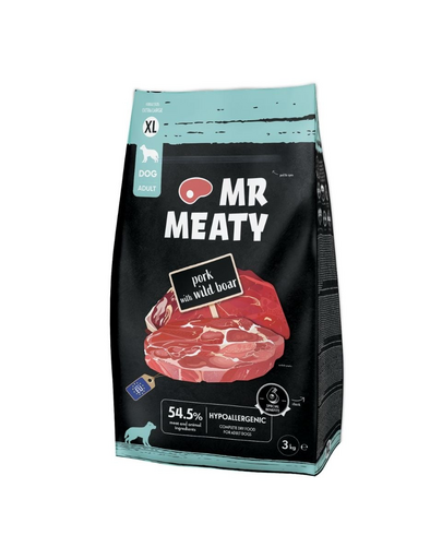 MR MEATY Kutya Sertés Vaddisznó XL 3 kg sertés vaddisznóval, száraz kutyatáp