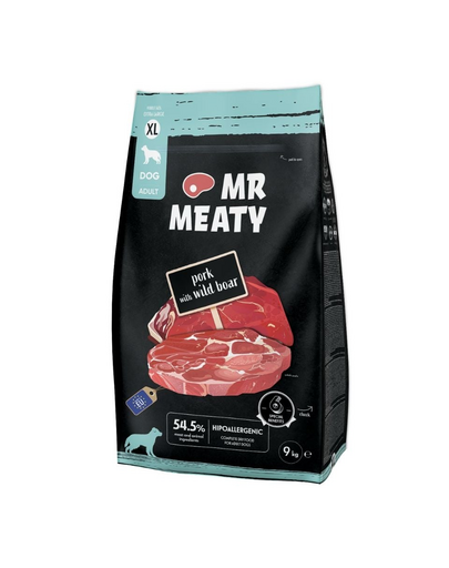 MR MEATY Kutya Sertés Vaddisznó XL 9 kg sertés vaddisznóval, száraz kutyatáp