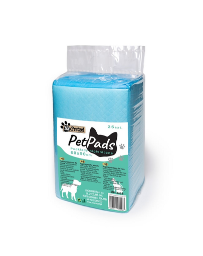 Podkłady higieniczne dla psa 60x90cm 25szt bardzo chłonne