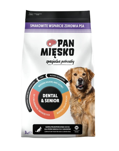 PAN MIĘSKO Dental and Senior kutyák felnőtteknek és időseknek M 50g