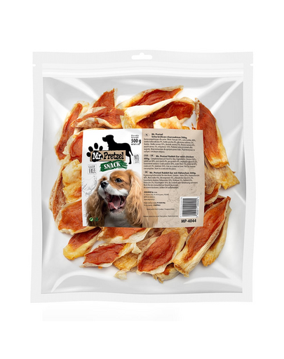 MR. PRETZEL Nyúl fül csirkével 500g kutyakeksz