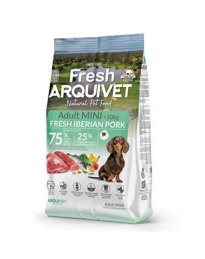 ARQUIVET Fresh Mini ibériai sertéshús 2,5 kg félig nedves táplálék kistestű felnőtt kutyáknak