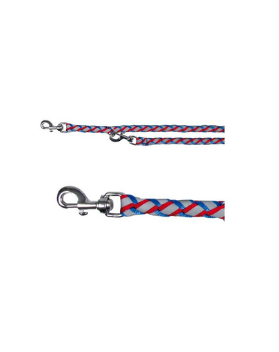 TRIXIE Póráz nylon 2 m - 12 mm kék -piros
