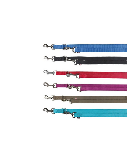 TRIXIE Dupla póráz 2m-15mm piros nylon