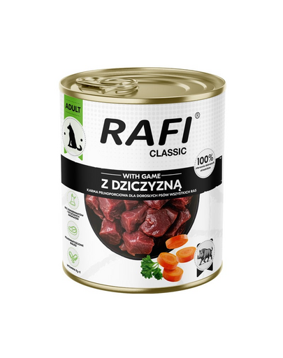 RAFI Classic z dziczyzną 800 g mokra karma dla psa