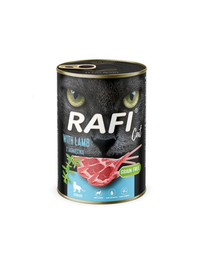 RAFI Cat Adult bárányhússal 400 g nedves táplálék ivartalanított macskák számára