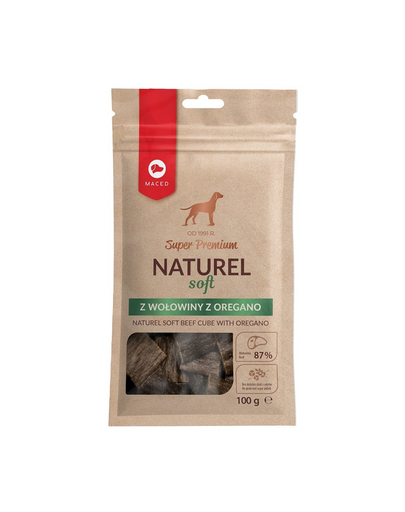 Super Premium Naturel Soft przysmak dla psa z wołowiną z oregano 100g