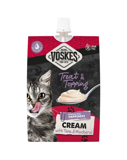 VOSKES Cream with Tuna and Mackerel 90 g tonhalas és makrélás krém macskák számára