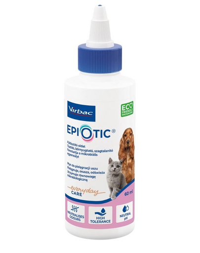 VIRBAC EpiOtic Ear Cleanser 60 ml fültisztító készítmény kutyák és macskák számára