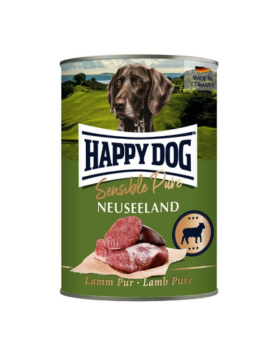 HAPPY DOG Sensible Pure Új-Zéland Bárány 400 g nedves kutyaeledel