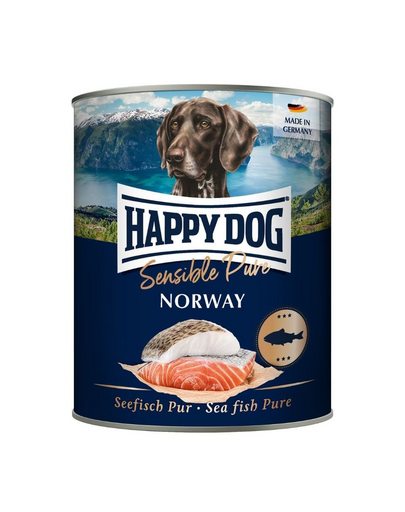 HAPPY DOG Sensible Norway Hal 800 g nedves táplálék kutyáknak