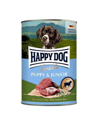 HAPPY DOG Sensible Puppy Junior Jagnięcina i ryż 400 g mokra karma dla szczeniąt i młodych psów