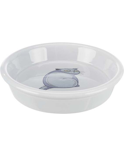 Miska ceramiczna dla kota z kocim motywem 0,25l/13cm