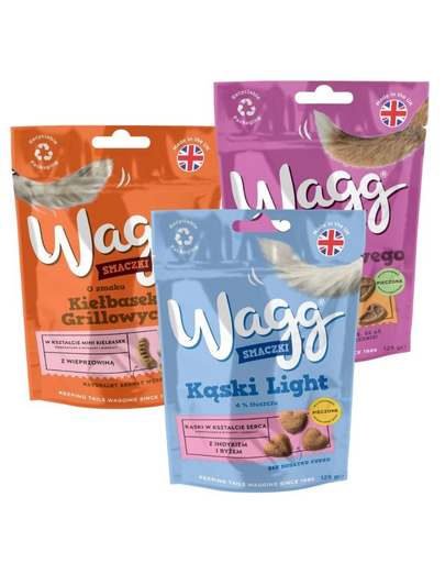 WAGG Mix ízek 3x125g jutalomfalatok kutyáknak