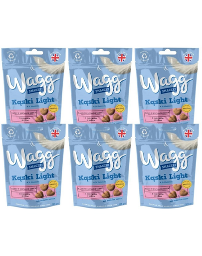 WAGG Light falatkák 6x125 g kutyakekszek