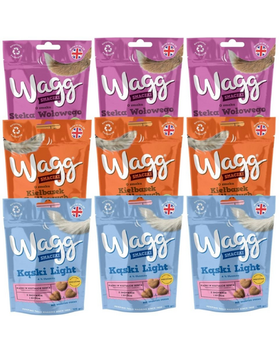 WAGG Mix ízek 9x125g jutalom falatok kutyáknak