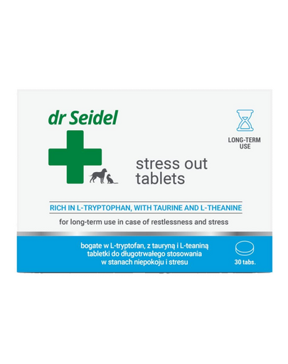DR SEIDEL Stress Out Tabletes 10 tabletek - Stressz a kutyákok és macskák számára
