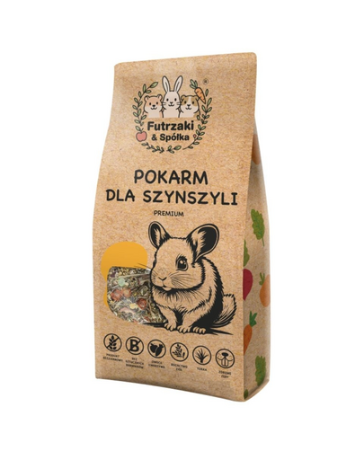 KUCHNIA SZEFA Futrzaki és Spółka Gabonamentes táplálék csincsillák számára 10 kg