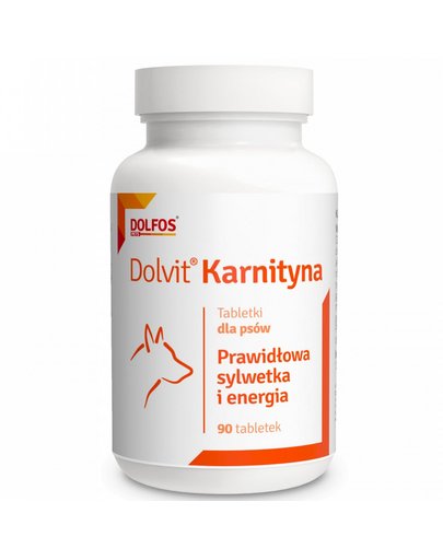 DOLFOS Dolvit Karnityna 90 tabl. helyes testsúly és vitalitás kutyák számára
